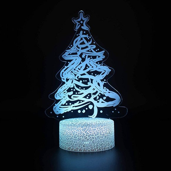 NEW 3D Illusion Night Lights Christmas Tree - Picture 9 of 9